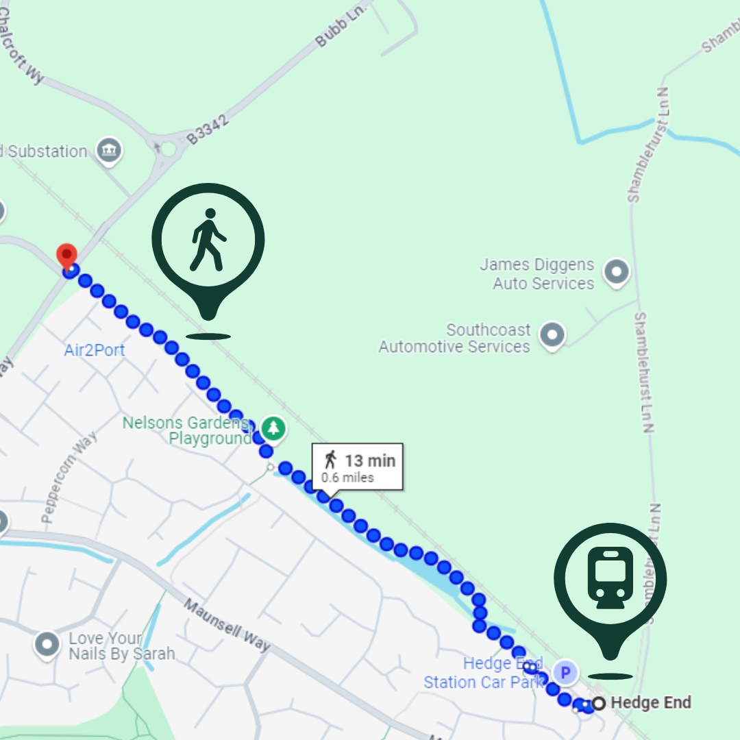 Upgrades to path between Bubb Lane and Hedge End railway station