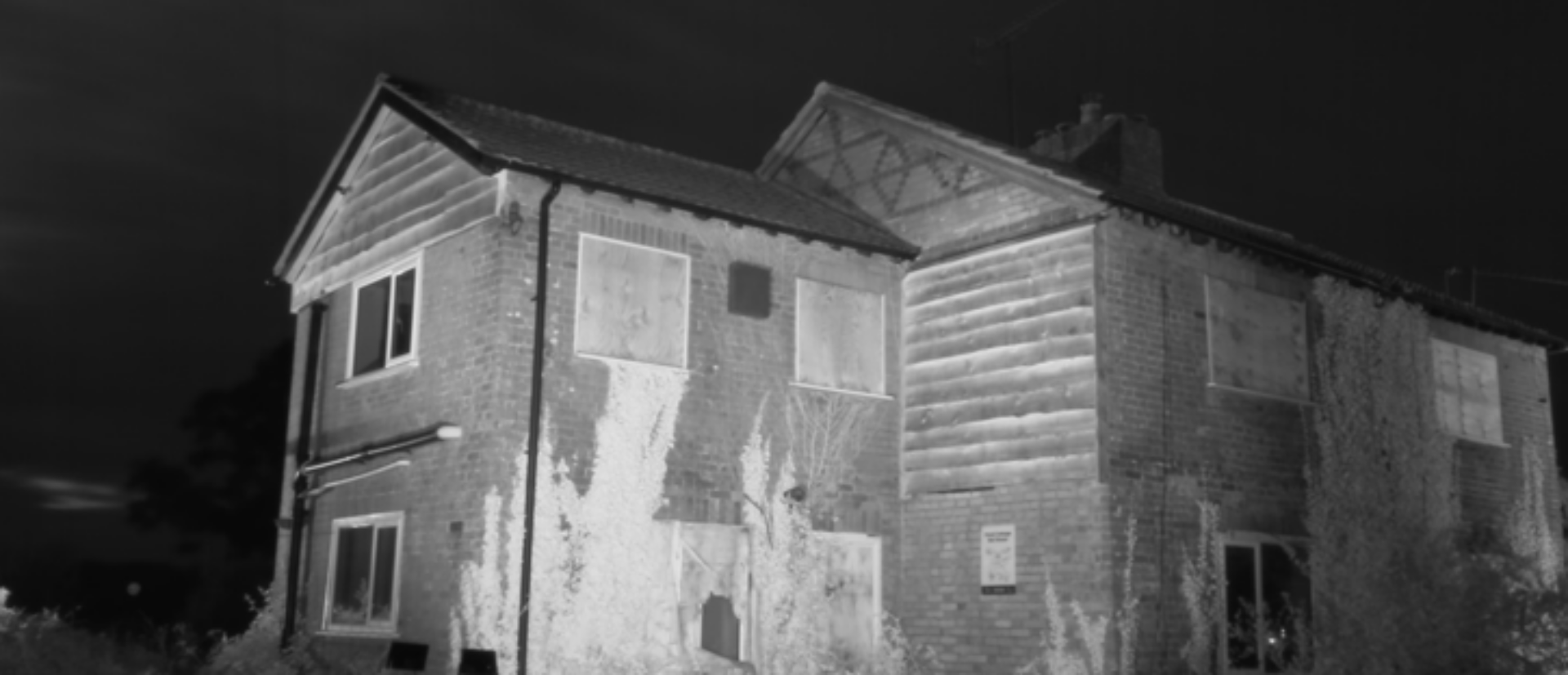 Pond Cottage - Bat House B&W Survey Image