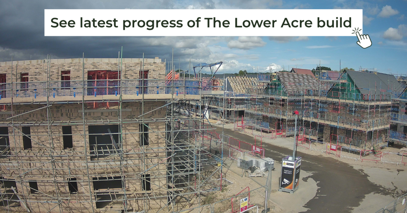 View of a live construction site from a time-lapse camera