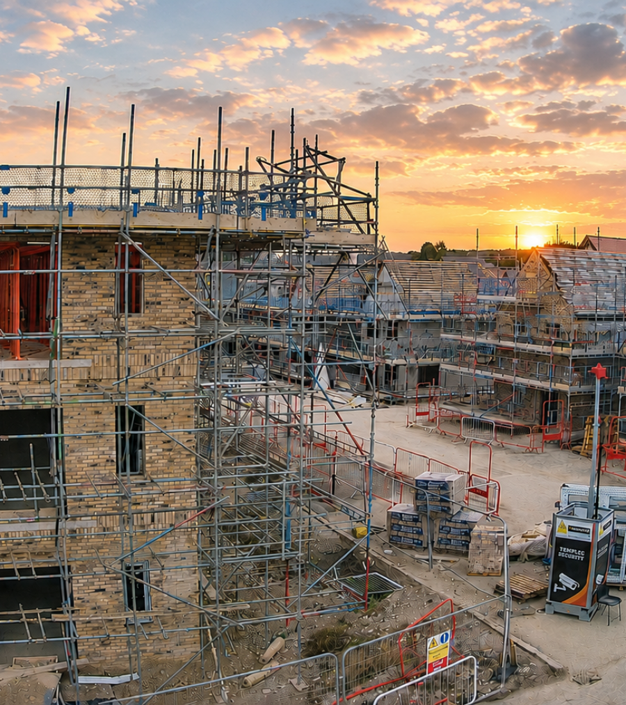 view of a construction site from a timelapse camera